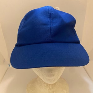 Vintage Blue Trucker SnapBack hat 1990s 80s J20 image 1