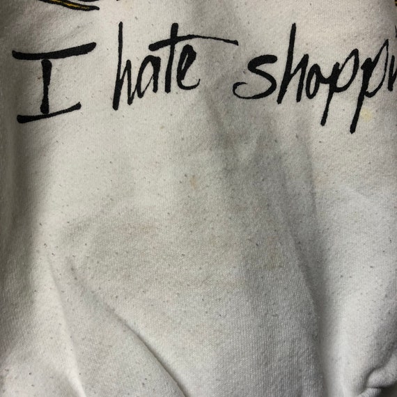 Vintage I hate shopping chicken funny Sweatshirt … - image 4