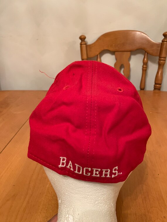 Vintage Wisconsin fitted hat 1990s 80s R1 size 7 … - image 5