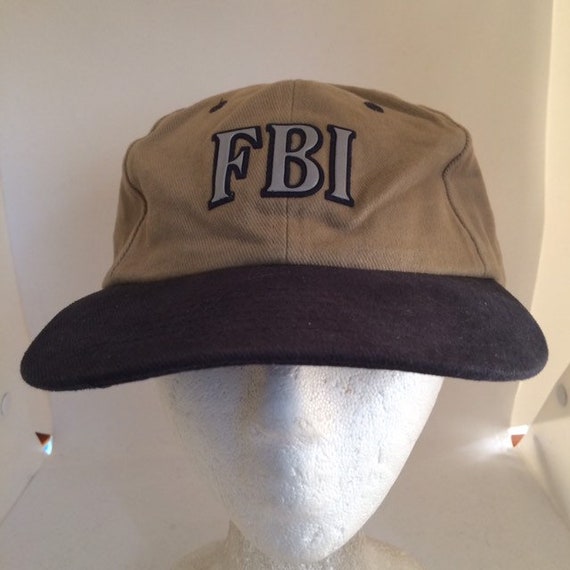 Vintage FBI Strapback Hat 1990s 1980s 