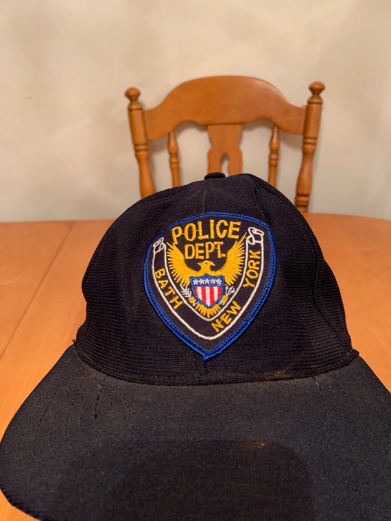 Vintage police dept Trucker Snapback hat 1990s 80… - image 2