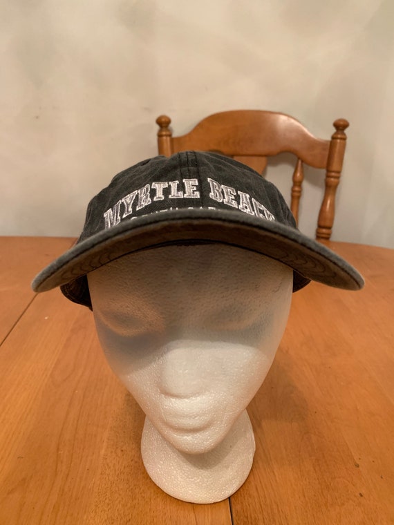 Vintage myrtle beach Strap back  hat 1990s 80s R1 - image 1