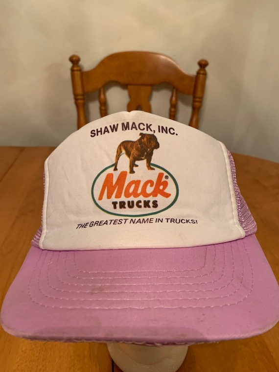Vintage Mack trucks Trucker Snapback hat 1990s 80… - image 2