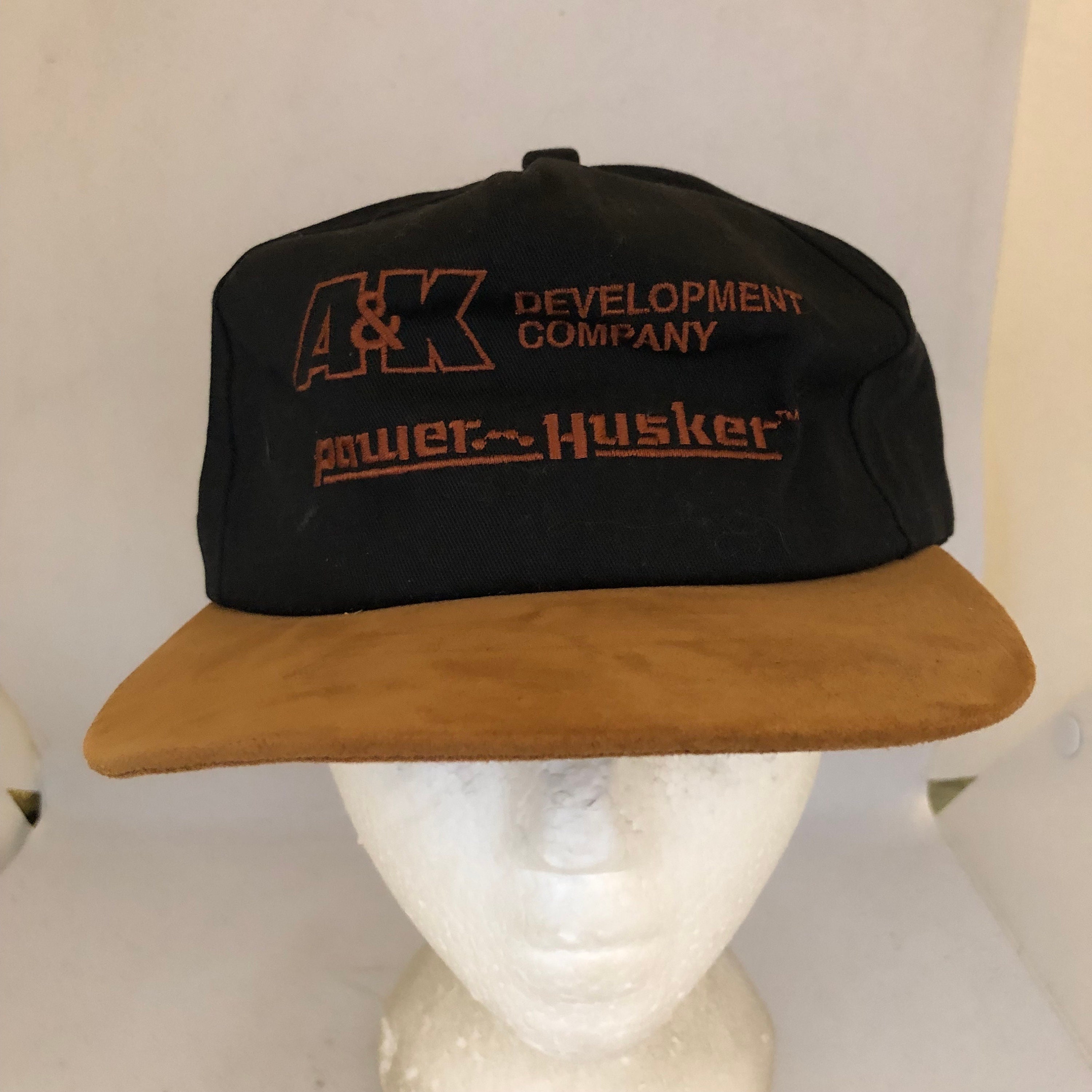 Vintage A & K power husker Trucker SnapBack Hat S3