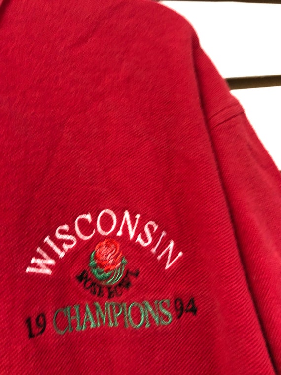 Vintage Wisconsin Badgers 1994 Rose bowl polo shi… - image 2