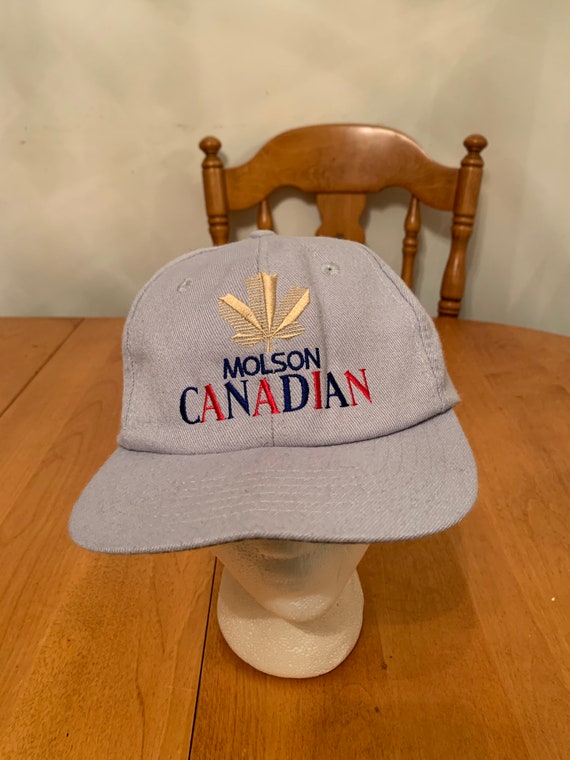 Vintage molson Canadian Snapback hat 1990s 80s