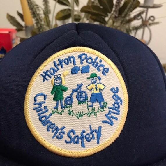 Vintage halton police children safety village Trucker… Gem