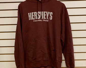 Vintage Hershey Chocolate hoodie size large 1990s 80s