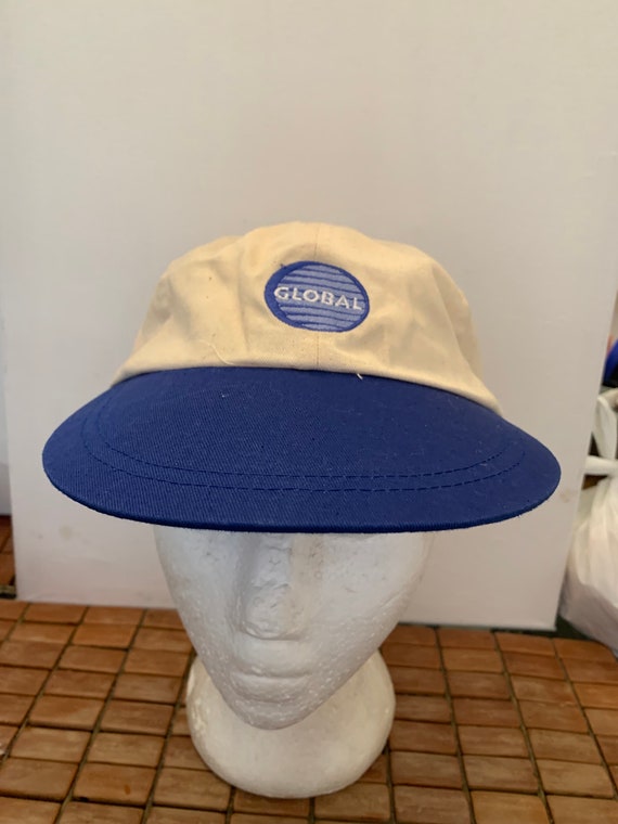 Vintage global Strapback hat adjustable 1990s 1980