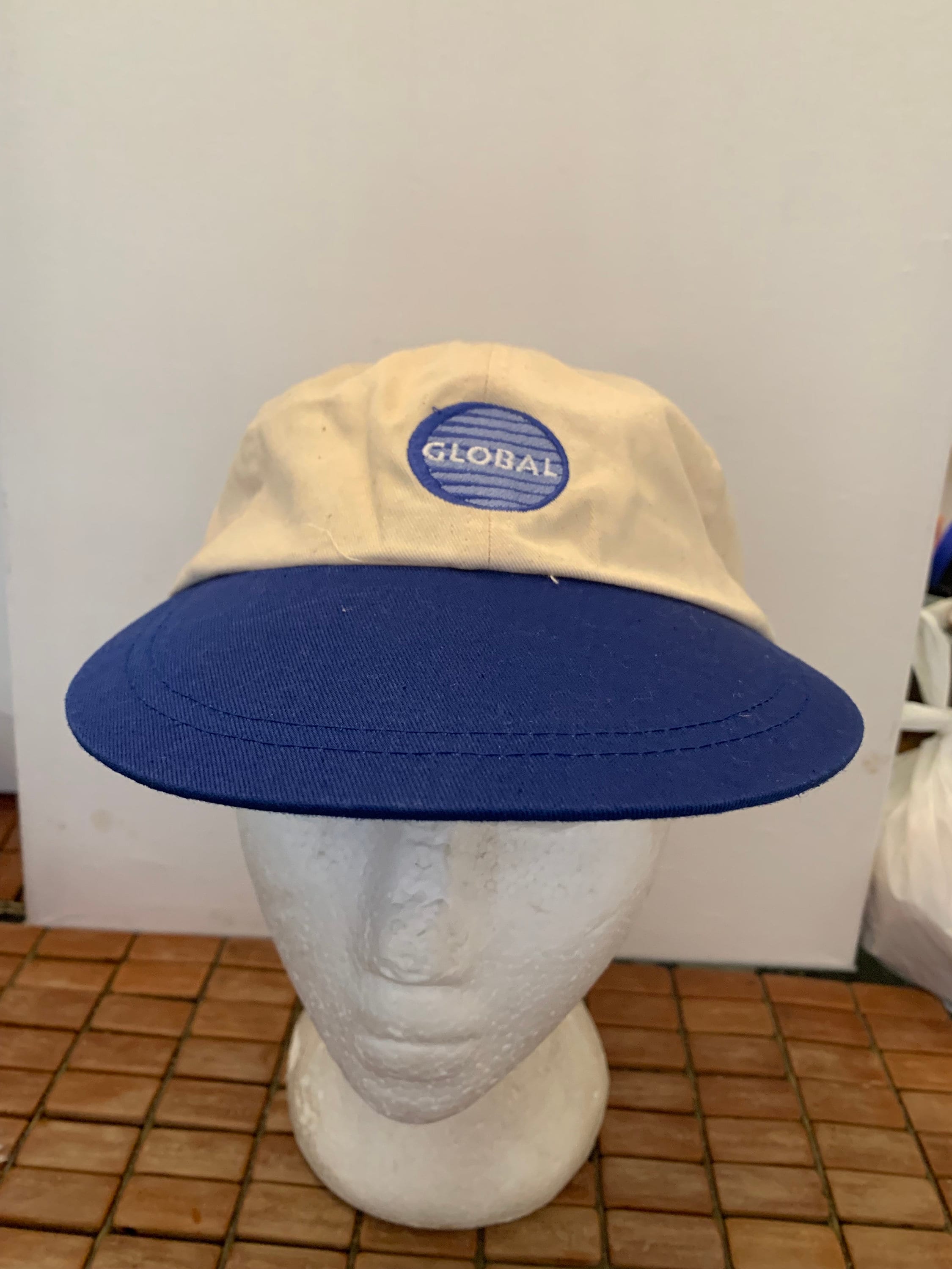Vintage Global Strapback Hat Adjustable 1990s 1980s Q1