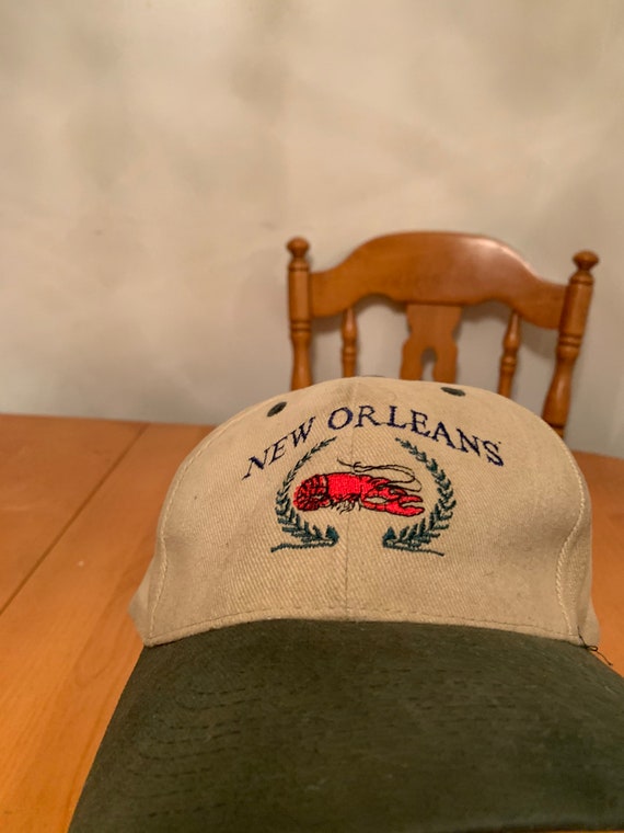 Vintage New Orleans Strap back hat 1990s 80s R1 - image 2