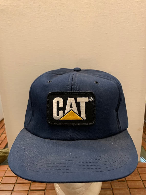 Vintage CAT Trucker Snapback hat adjustable 1990s… - image 2