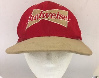 Vintage Budweiser Trucker SnapBack Hat Adjustable 1990s 80s P1