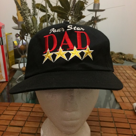 Vintage Four Star Dad Trucker Snapback Hat 1990s - image 1