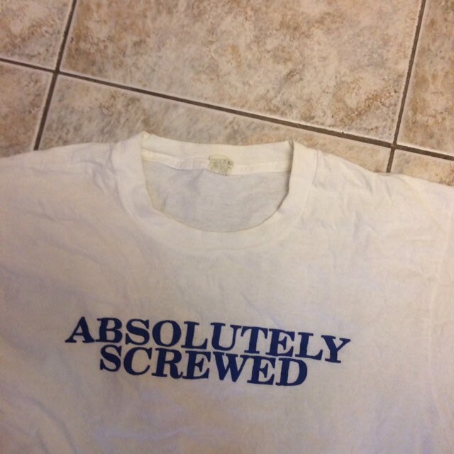 T-shirt Promo Vintage Absolut Citron 80's - Rare, Occasion Très Bon état