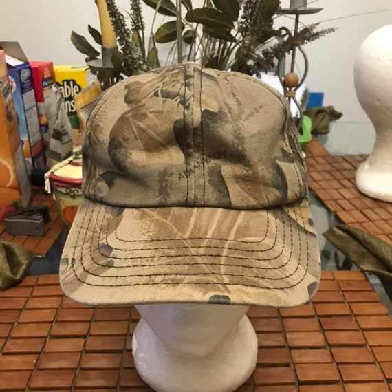 Vintage Army Blank hunting Trucker Snapback Hat 1… - image 1