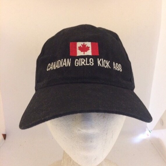 Vintage Canadian girls are awesome Strapback hat … - image 2