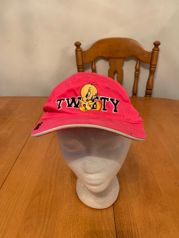 Vintage tweety Trucker SnapBack Hat 1990s 1980s 80