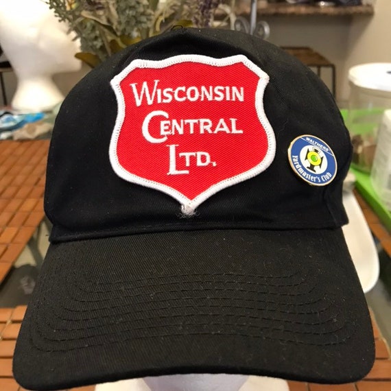 Vintage Wisconsin Central LTD Trucker SnapBack Ha… - image 2