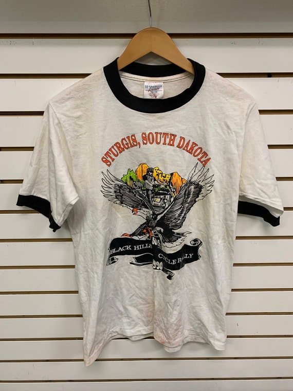 Vintage sturgis bike week T shirt size large 1990s