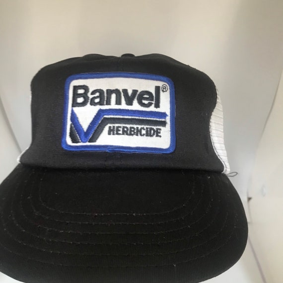 Vintage Banvel herbicideTrucker Snapback hat adju… - image 3