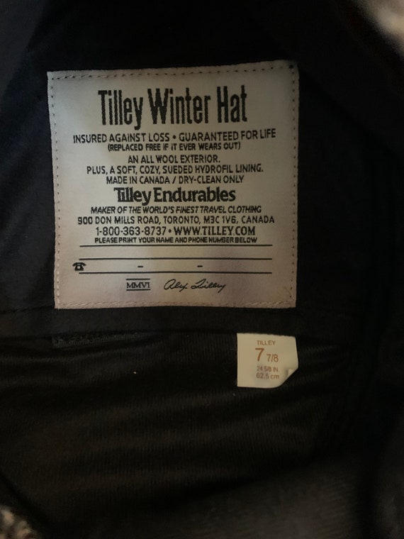Vintage tilley winter hat size 7 1/8 1990s 80s O2… - image 9