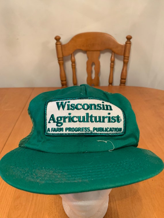 Vintage Wisconsin Trucker SnapBack Hat 1990s 1980… - image 2