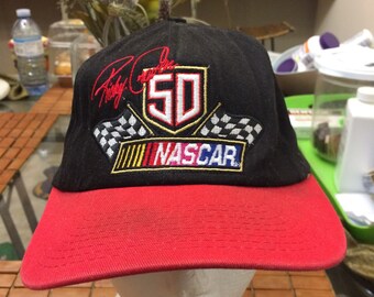Vintage Nascar 50th anniversary snapback hat adjustable 1990s