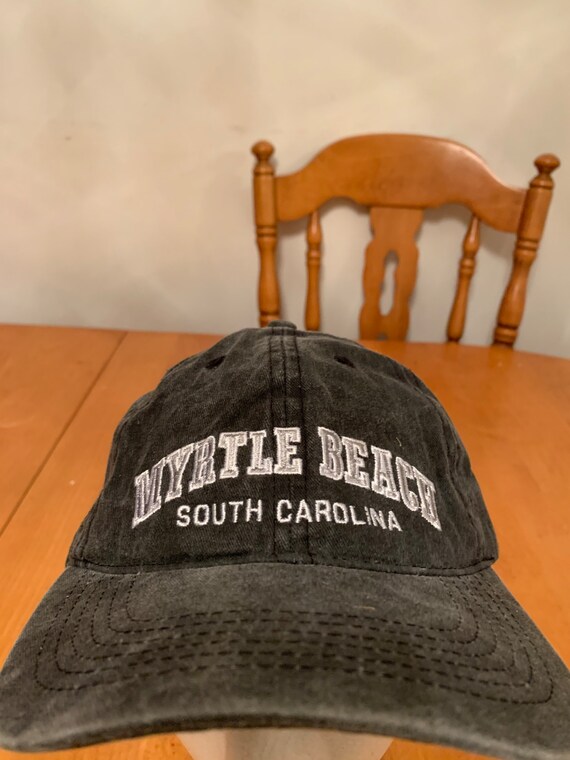 Vintage myrtle beach Strap back  hat 1990s 80s R1 - image 2