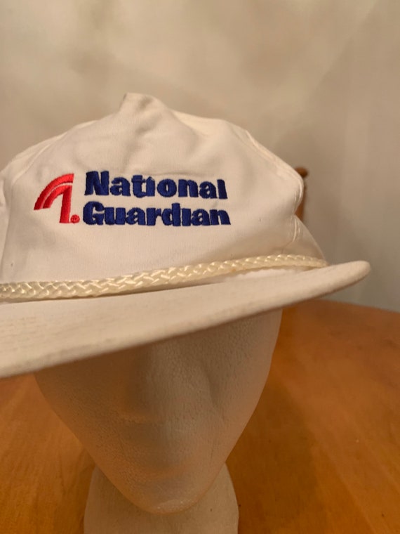 Vintage national guardian Trucker Snapback hat 19… - image 5
