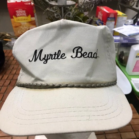 Vintage myrtle beach Trucker Snapback Hat 1990s - image 2