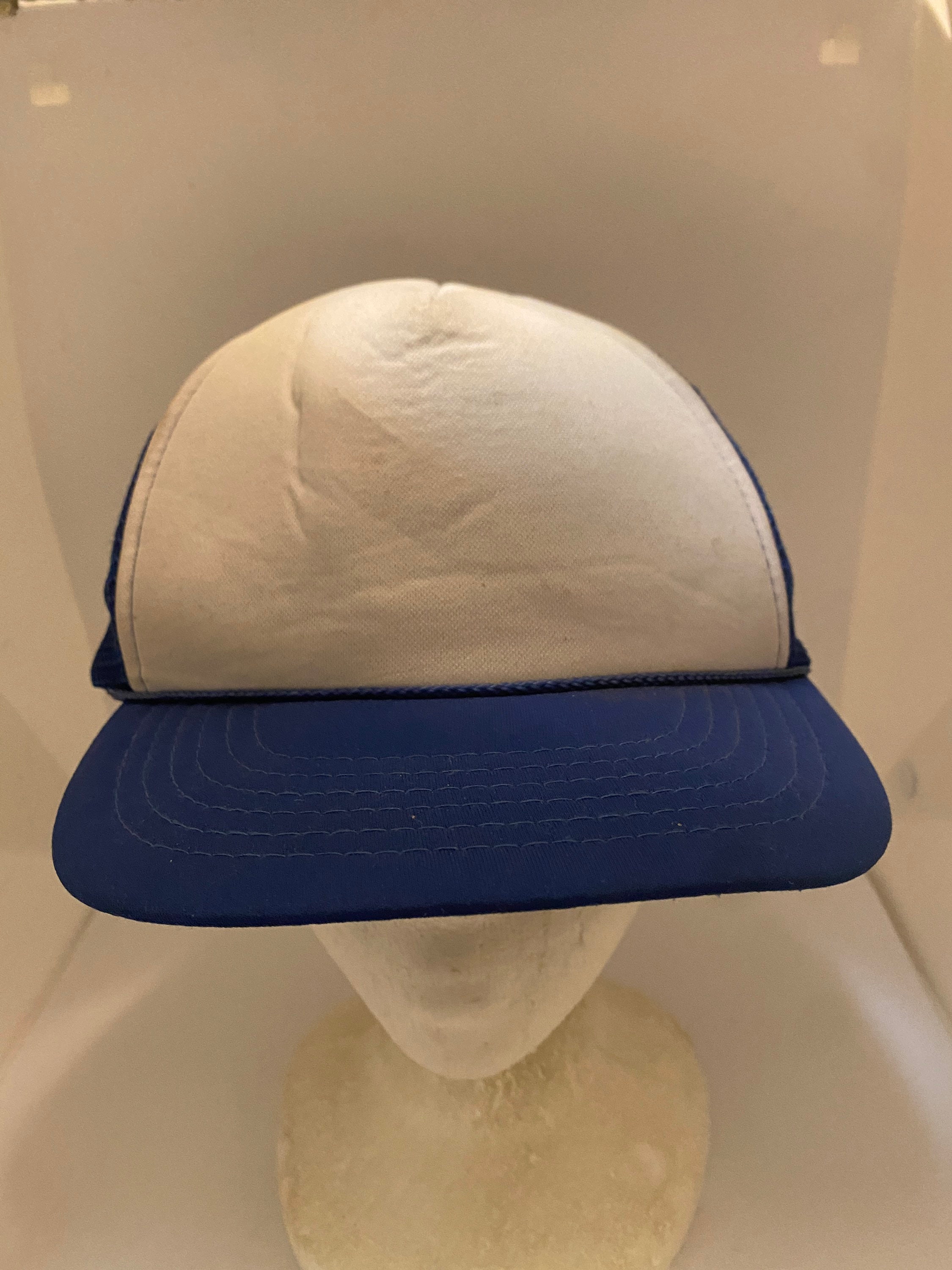 Vintage Blue and White KC Trucker Snapback Hat 1980s J20 - Etsy Vintage Blue and White KC Trucker Snapback Hat 1980s J20 - Etsy