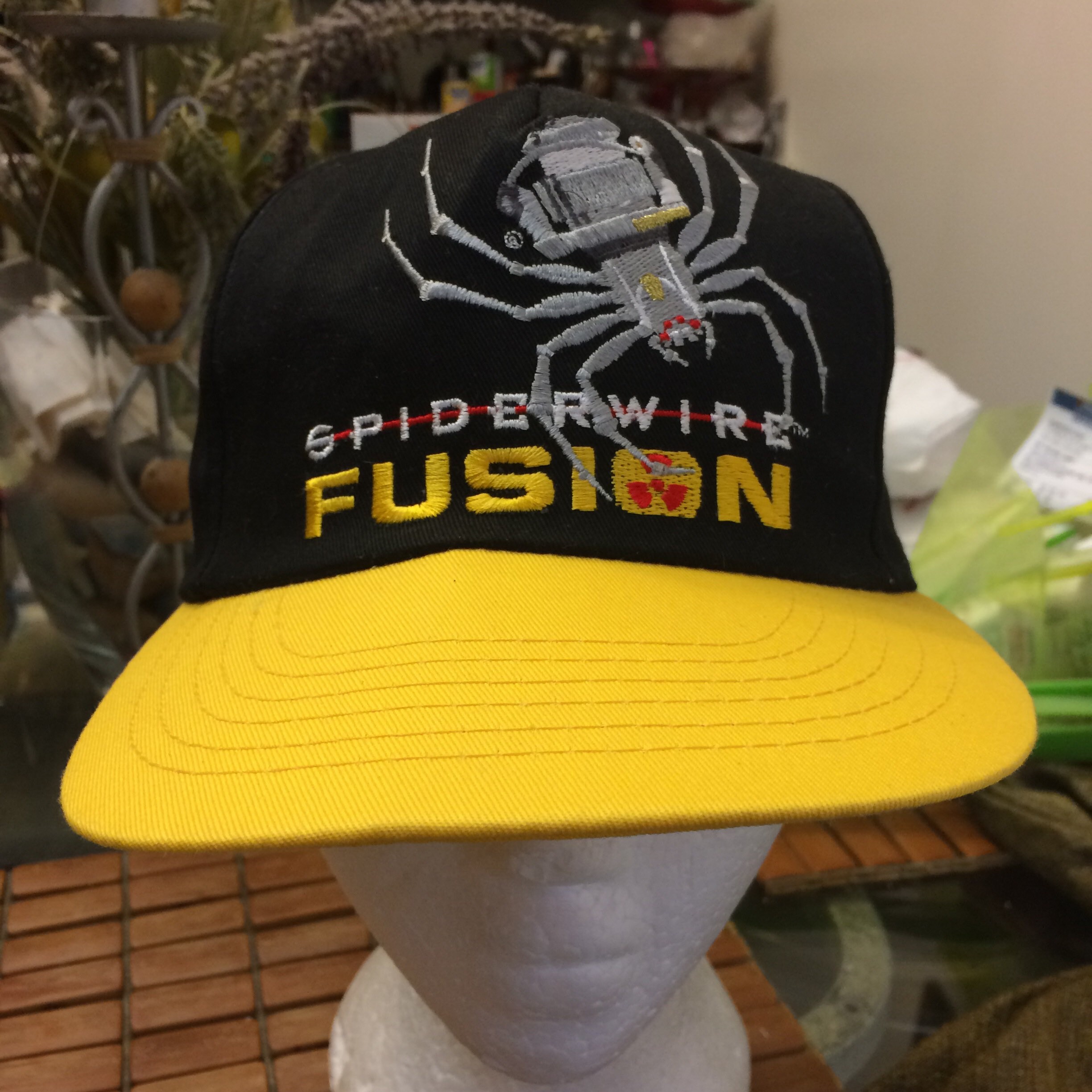 Vintage Spiderwire Fusion Snapback Hat 