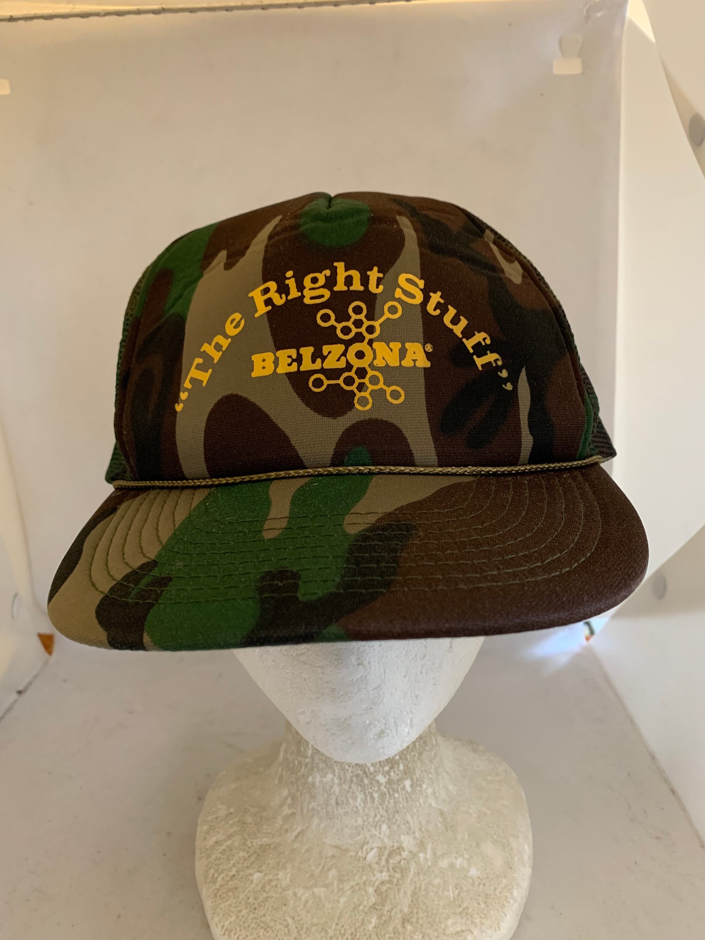 Vintage la roba giusta Belzona Trucker SnapBack Hat anni '90 anni