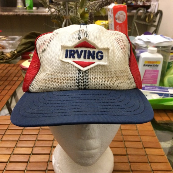 Vintage Irving Trucker mesh SnapBack hat 1980s 90s
