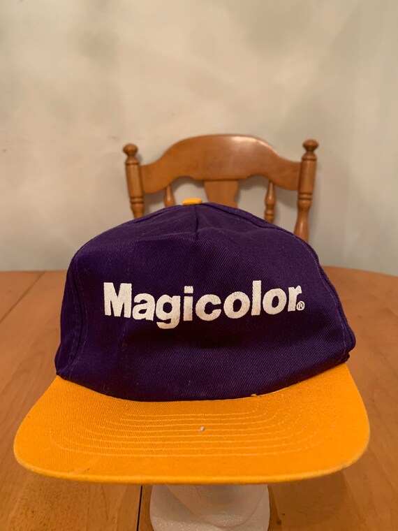 Vintage magic Color Trucker Snapback hat 1990s 80… - image 2