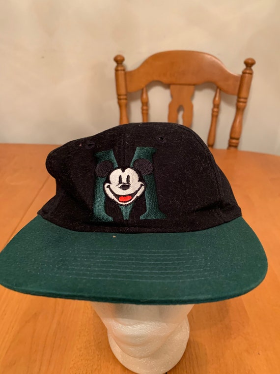 Vintage Mickey Mouse Trucker Snapback hat 1990s 8… - image 2