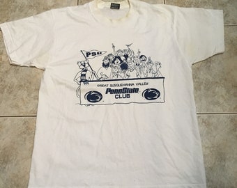 Vintage Penn State club T shirt size Large 1990s 80s
