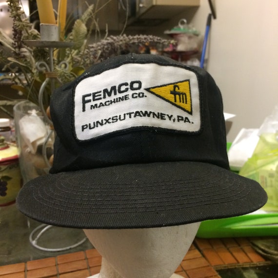 Vintage Femco Trucker SnapBack hat 1980s 90s K br… - image 1