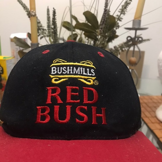 Vintage Bushmills Red Bush Snapback Hat 1980s 90s T1