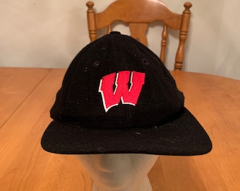 Vintage Wisconsin Trucker Snapback hat 1990s 80s R1