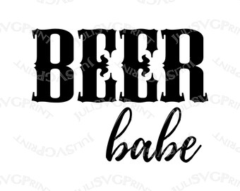 Download Free Babe Beer Svg Etsy SVG Cut Files