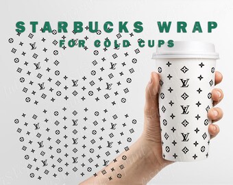 Christmas Starbucks Svg Lv Full Wrap Venti Cold Cup Starbucks Etsy