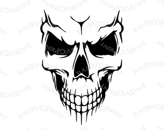 Download Skull Face Svg Etsy