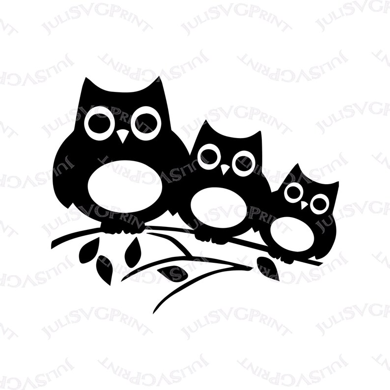 Owl svg Owl family clipart Owl family svg Funny Owl PNG ...
