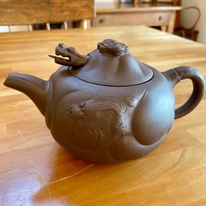 Yixing Clay Chinese Dragon Teapot
