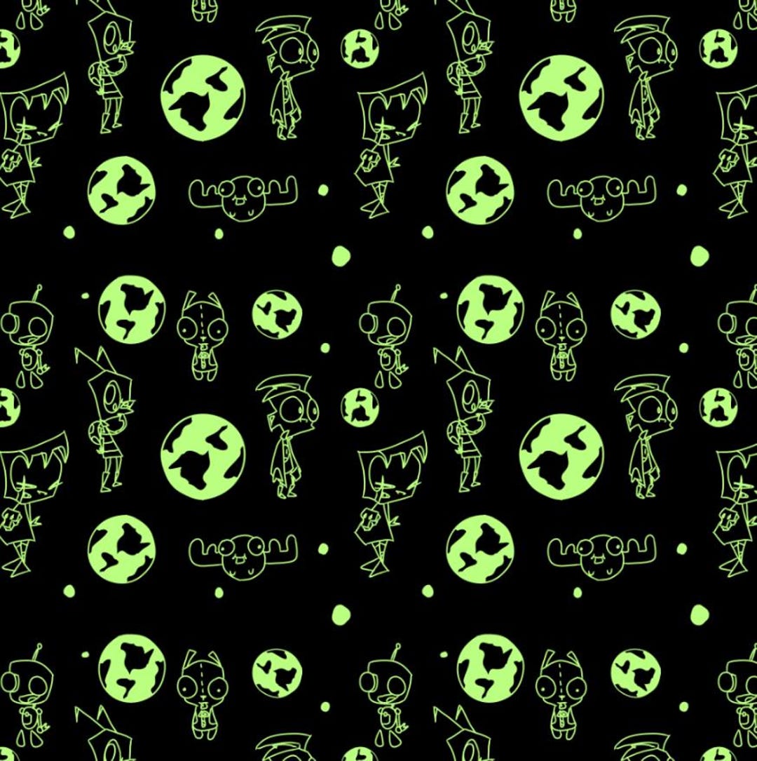 Zim Pattern Invader Zim! Seamless File - Etsy