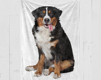 Bernese Mountain Dog Blanket, Bernese Mountain Dog Throw, Bernese Mountain Dog Lover Gift, Gift Ideas