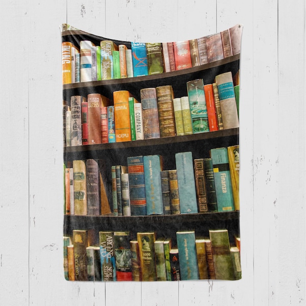 Book Blanket, Book Throw, Book Lover Gift