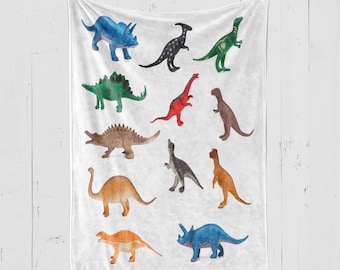 Dinosaur Blanket, Dinosaur Lover Gift, Gift For Dinosaur Lovers